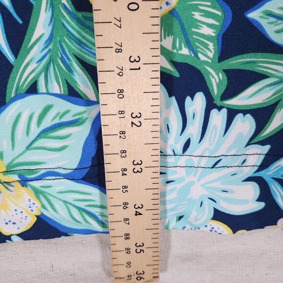 Stella Parker Tropical Floral Dress Womens Large Zip Colorful Athleisure FLAWS - Picture 5 of 15